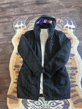Roxy canvas jacket with fleece lining